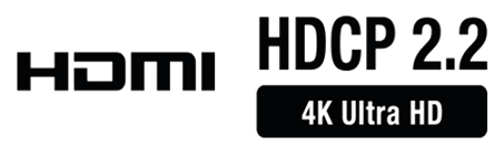 HDCP 2.2 4K Ultra HD compatible