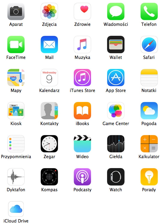 Apple iPhone 5S aplikacje