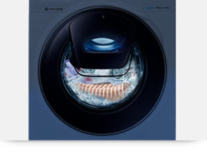 Podświetlenie bębna Podświetlenie bębna | Dodatkowa wygoda  Pralka wyposażona jest w praktyczne podświetlenie bębna, które pozwala łatwo skontrolować zawartość prania, a także sprawdzić, czy po wyjęciu prania nic nie pozostało w bębnie.