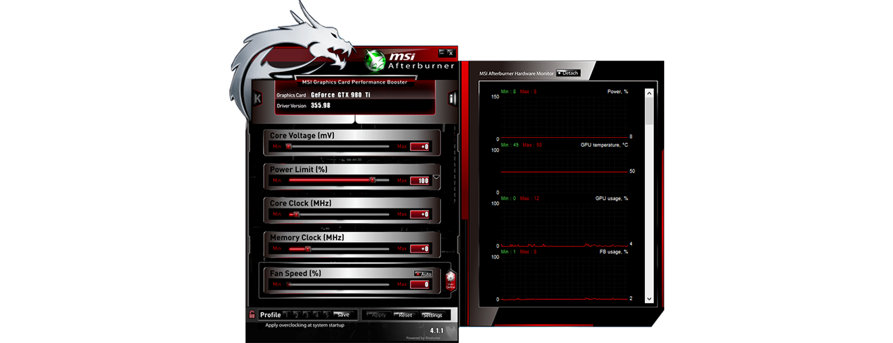 Afterburner Oprogramowanie do overclockingu