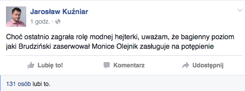 Komentarz Jarosława Kuźniara do ostatniej "Kropki nad i"