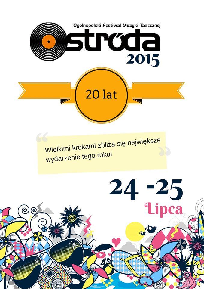 Plakat jubieluszowej 20. edycji festiwalu w Ostródzie