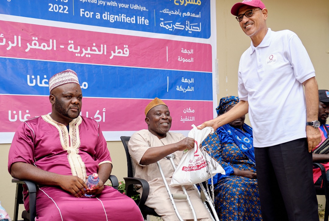 Qatar Charity distributes meat to widows, orphans, visually impaired, physically challenged