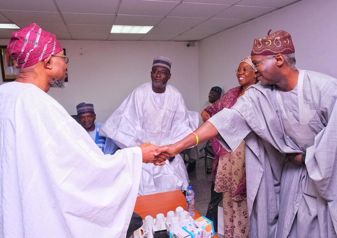 Former Osun and Lagos Governors, Aregbesola and Fashola are expected to be handed juicy portfolios (Aregbesola media) 