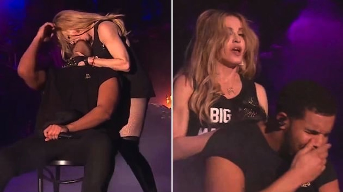 Madonna całuje Drake'a