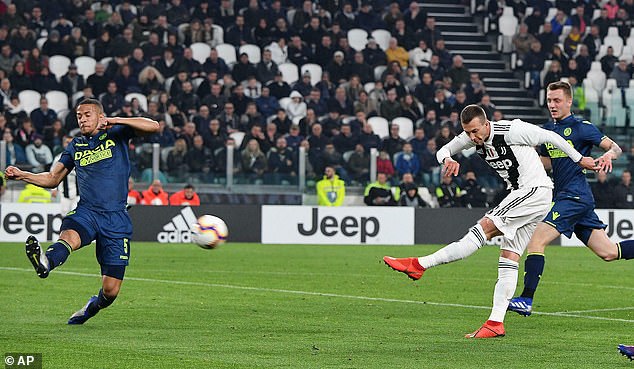 William Troost-Ekong could not stop Juventus from scoring four past Udinese (AP)