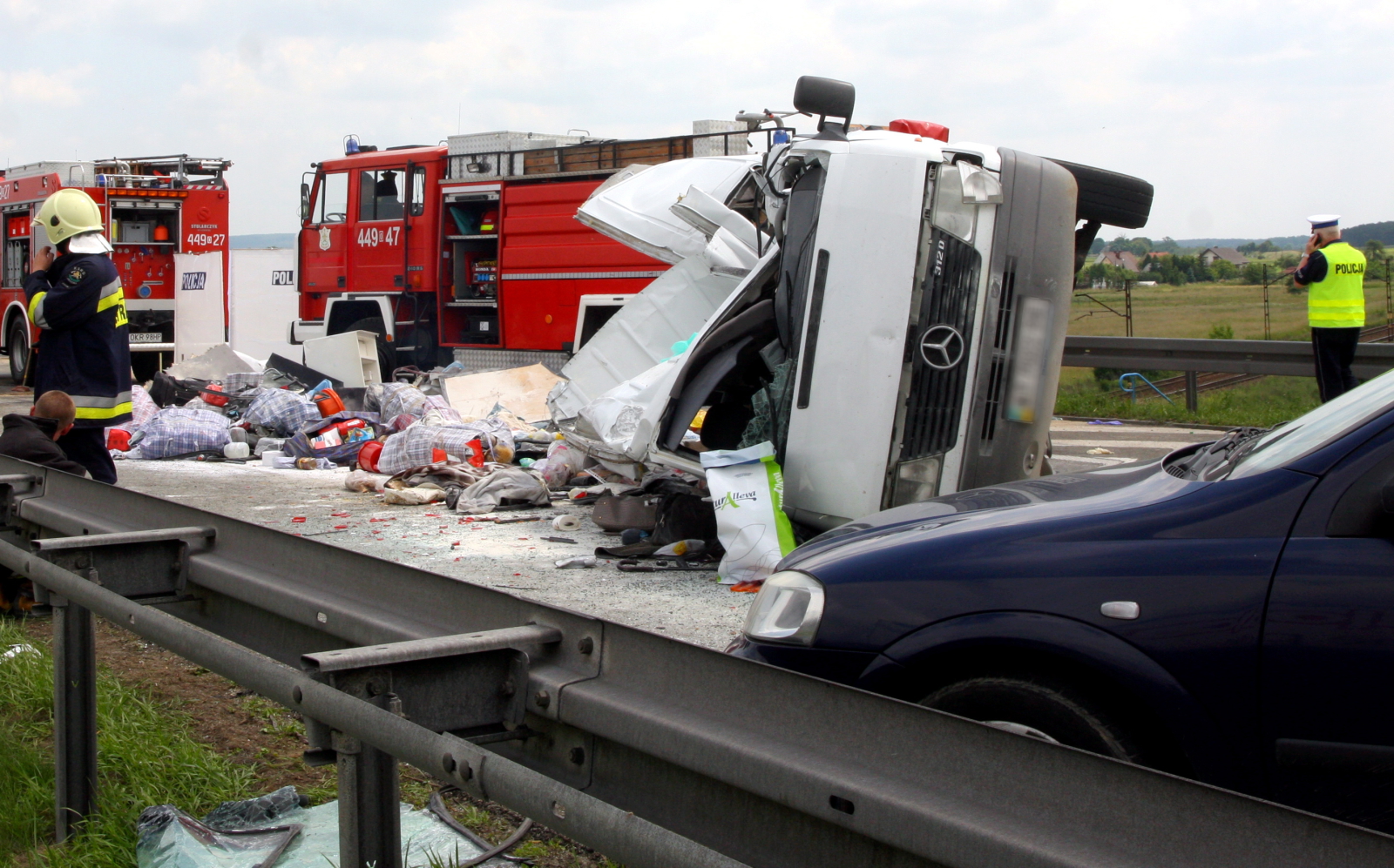 Wypadek na autostradzie A4