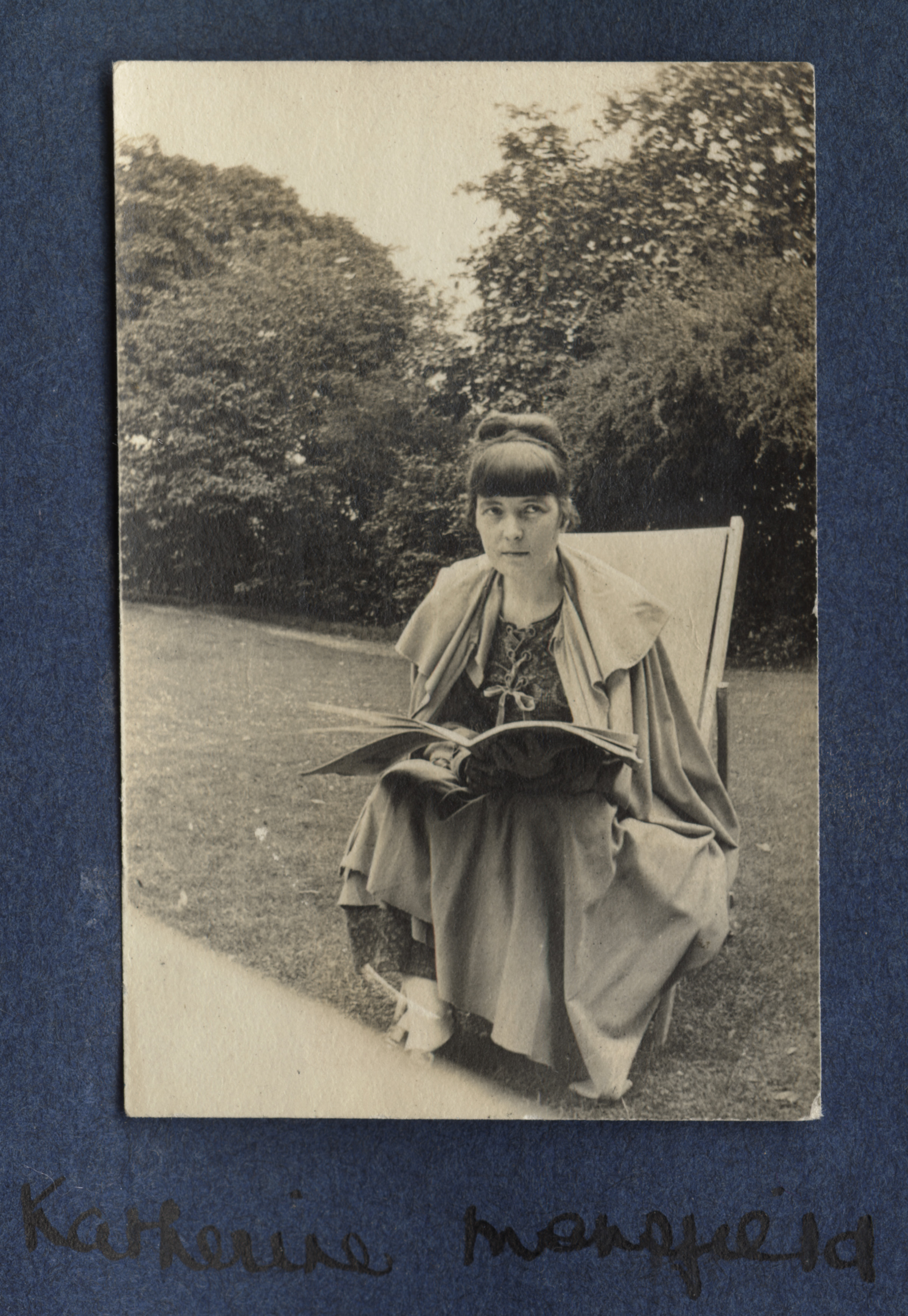 Katherine Mansfield  fot.  Ottoline Morrell, 1916/1917 r.