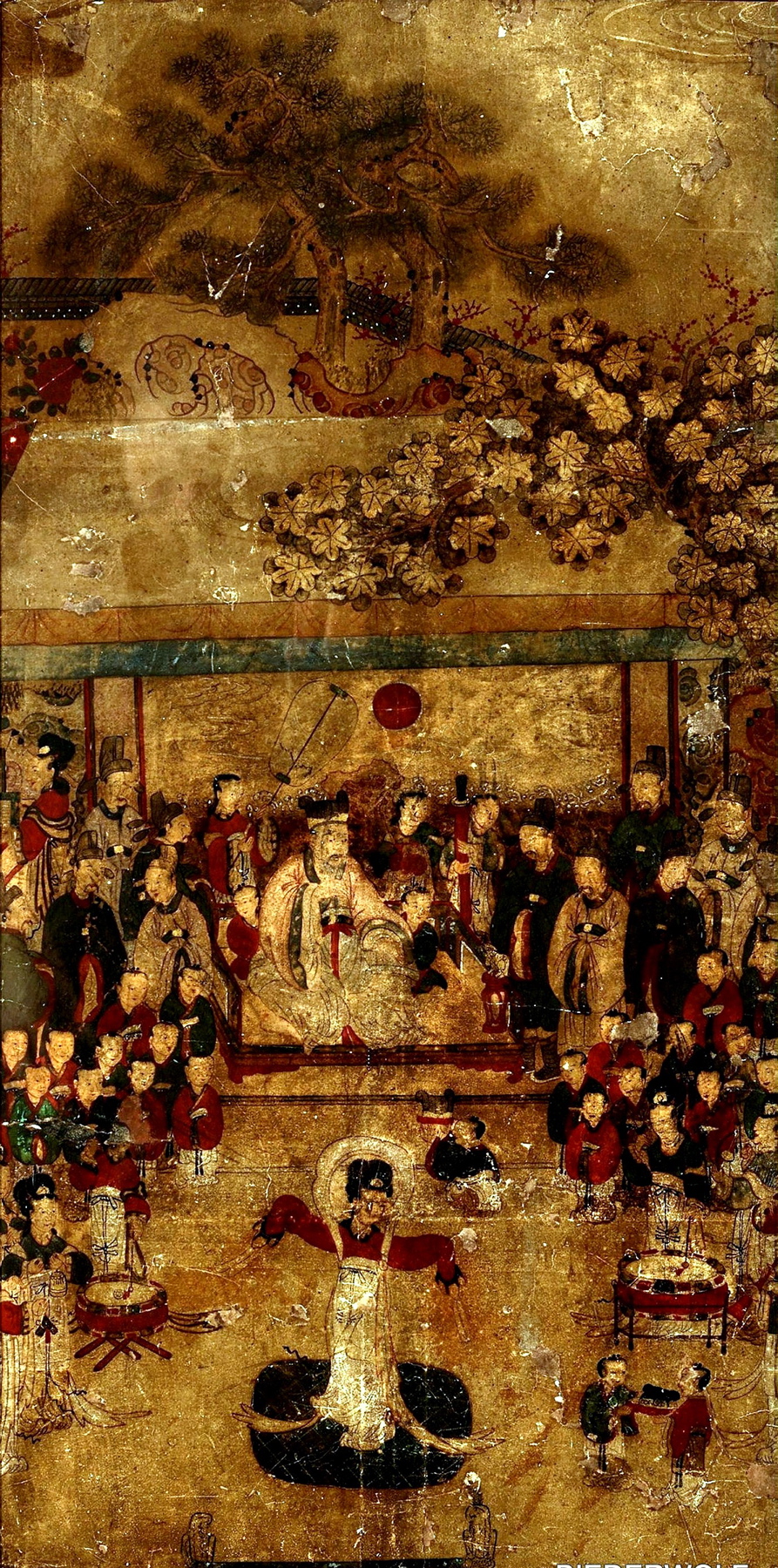 „Król Mu Zhou i Królowa Matka Zachodu”, koreański obraz dynastii Joseon