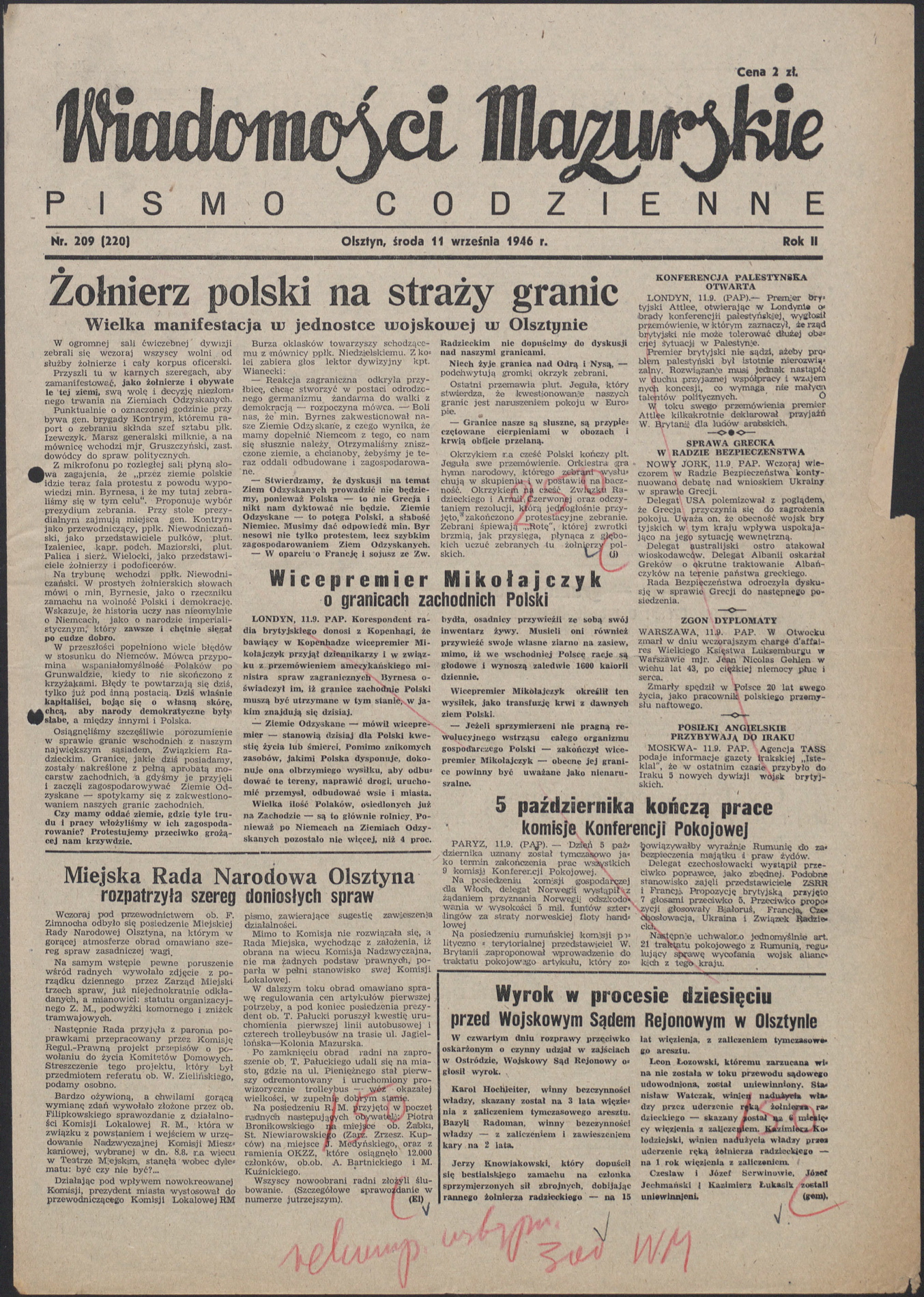 Proces przed Wojskowym Sądem Rejonowym w Olsztynie ze szczegółami opisywała lokalna prasa.