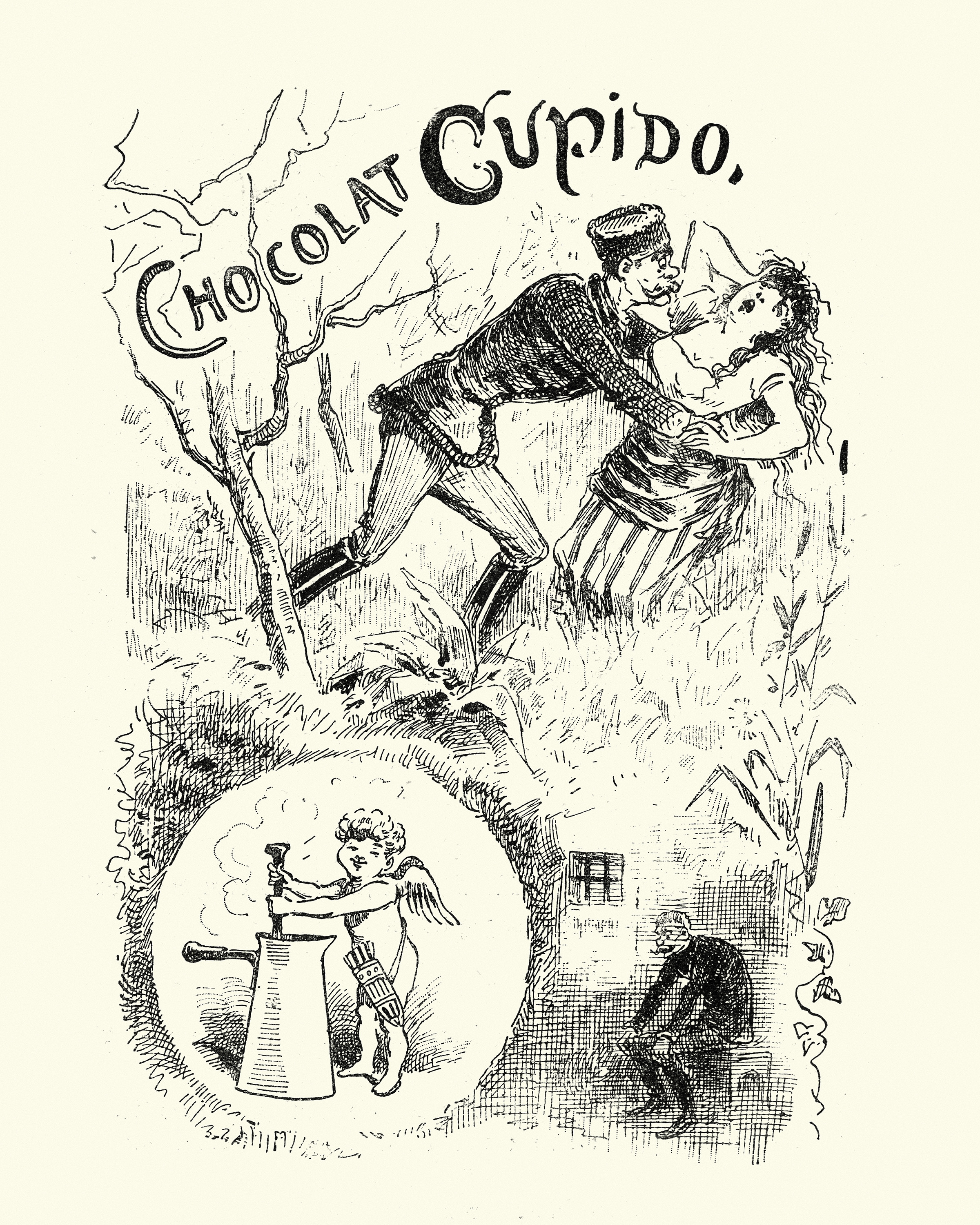 Plakat reklamujący czekoladę firmy Lamont, Corliss & Company w Nowym Jorku, 1910 r.
