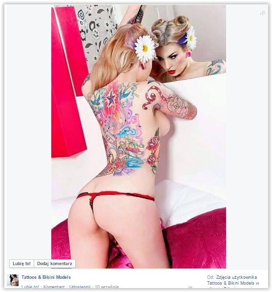 Wytatuowane modelki