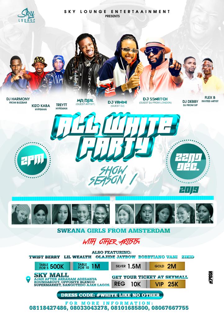 All White Party 2019 - Sky Lounge Entertainment