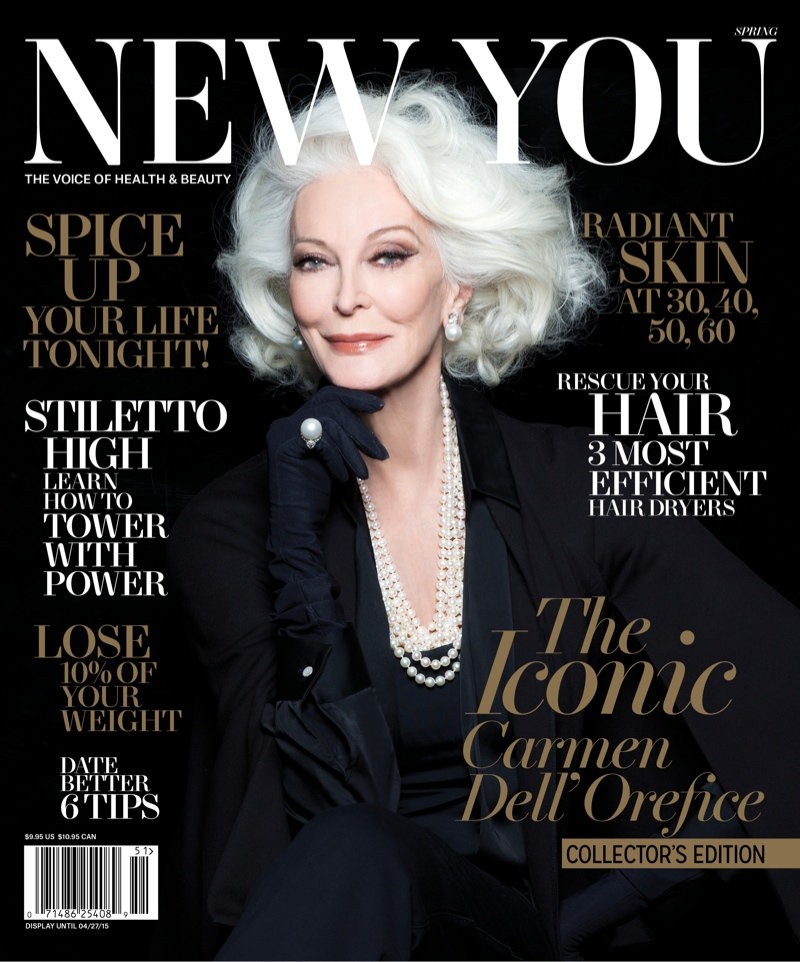 Carmen Dell’Orefice na okładce New You