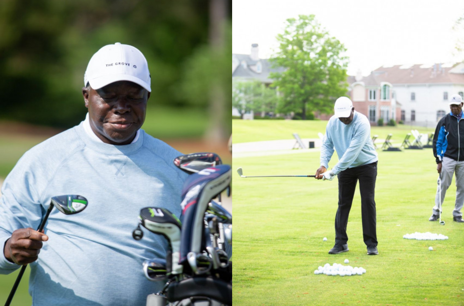 Asantehene plays golf with Chairman of the Memphis in May International Festival (Photos)