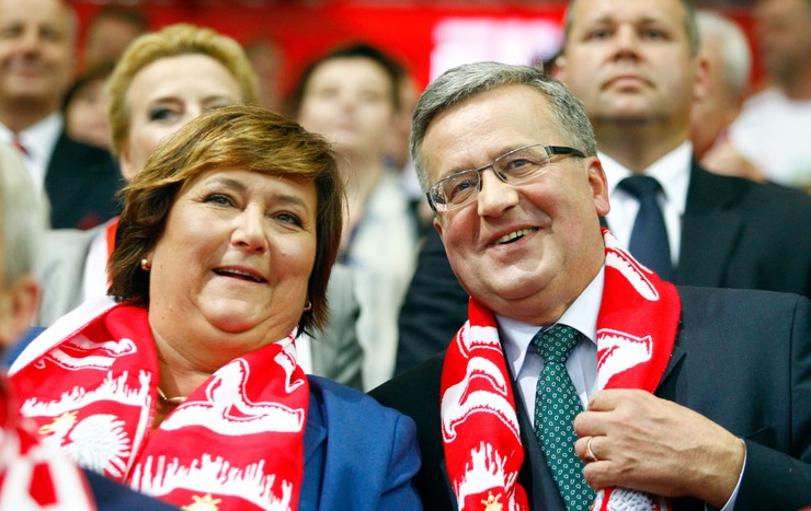 Bronisław Komorowski z żoną