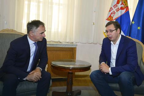Predsednik Vlade Srbije sastao se danas sa predsednikom Srpskog narodnog veća (SNV) Miloradom Pupovcem