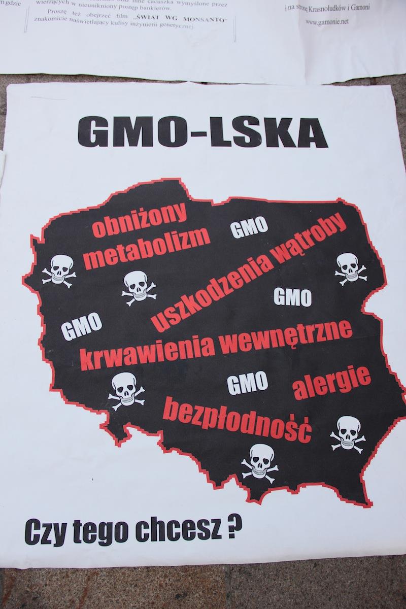 Nie dla GMO plakat Polski