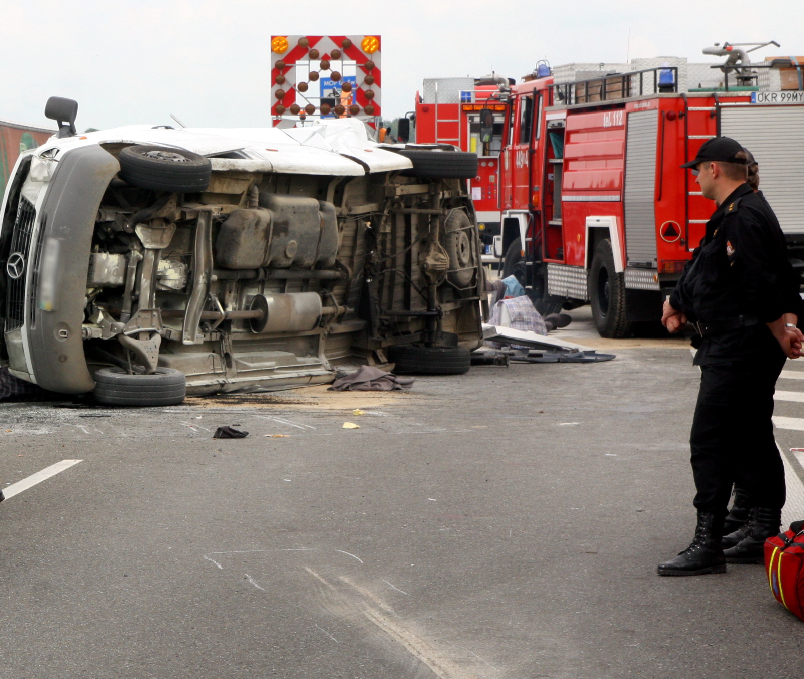 Wypadek na autostradzie A4