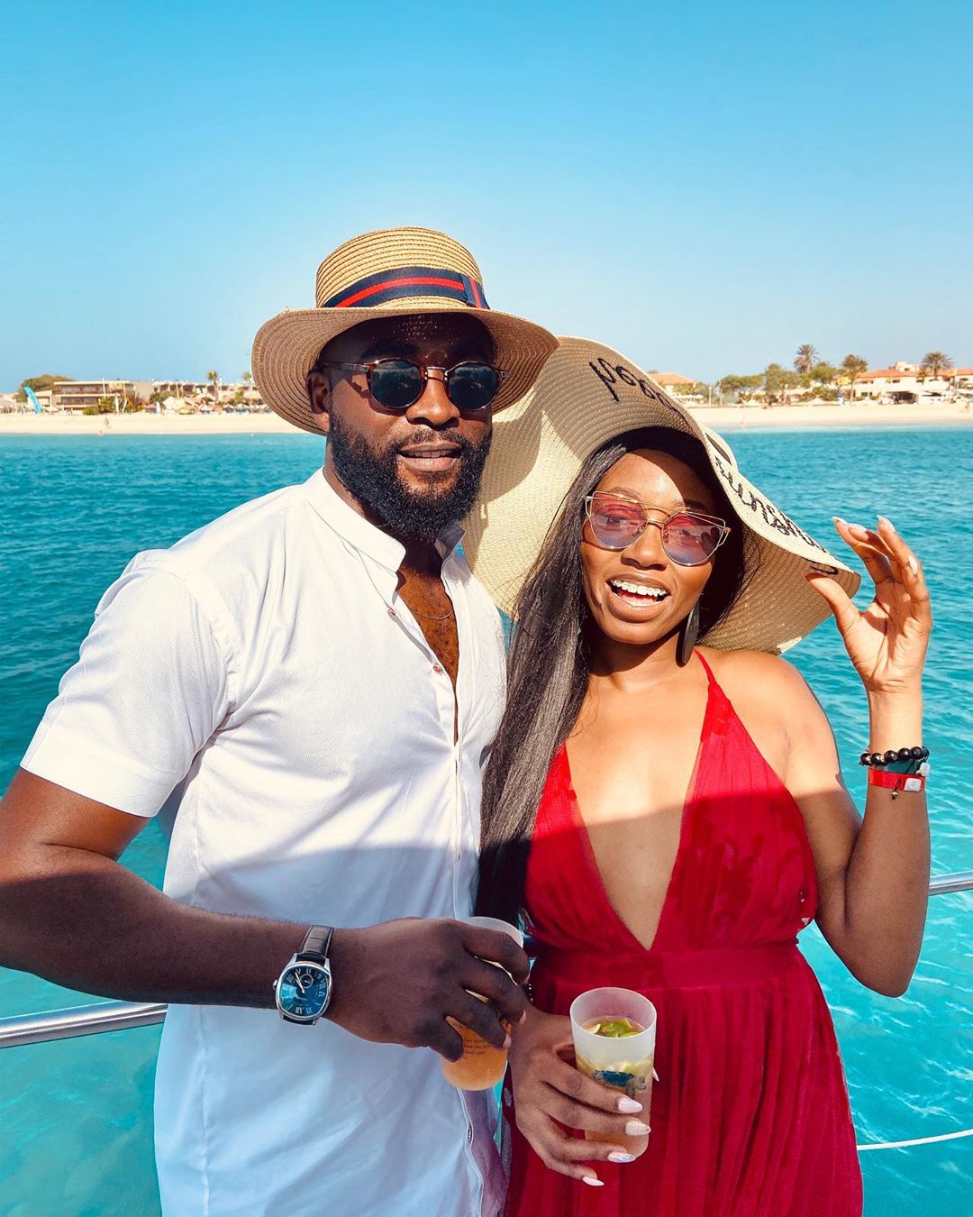 One beautiful thing about love is that it has no boundaries and limits as it can be catch up with anyone at any time. This was the case of former Big Brother Naija housemates, Gedoni and Khafi who found love while at the reality TV show. [Instagram/Gedoni]