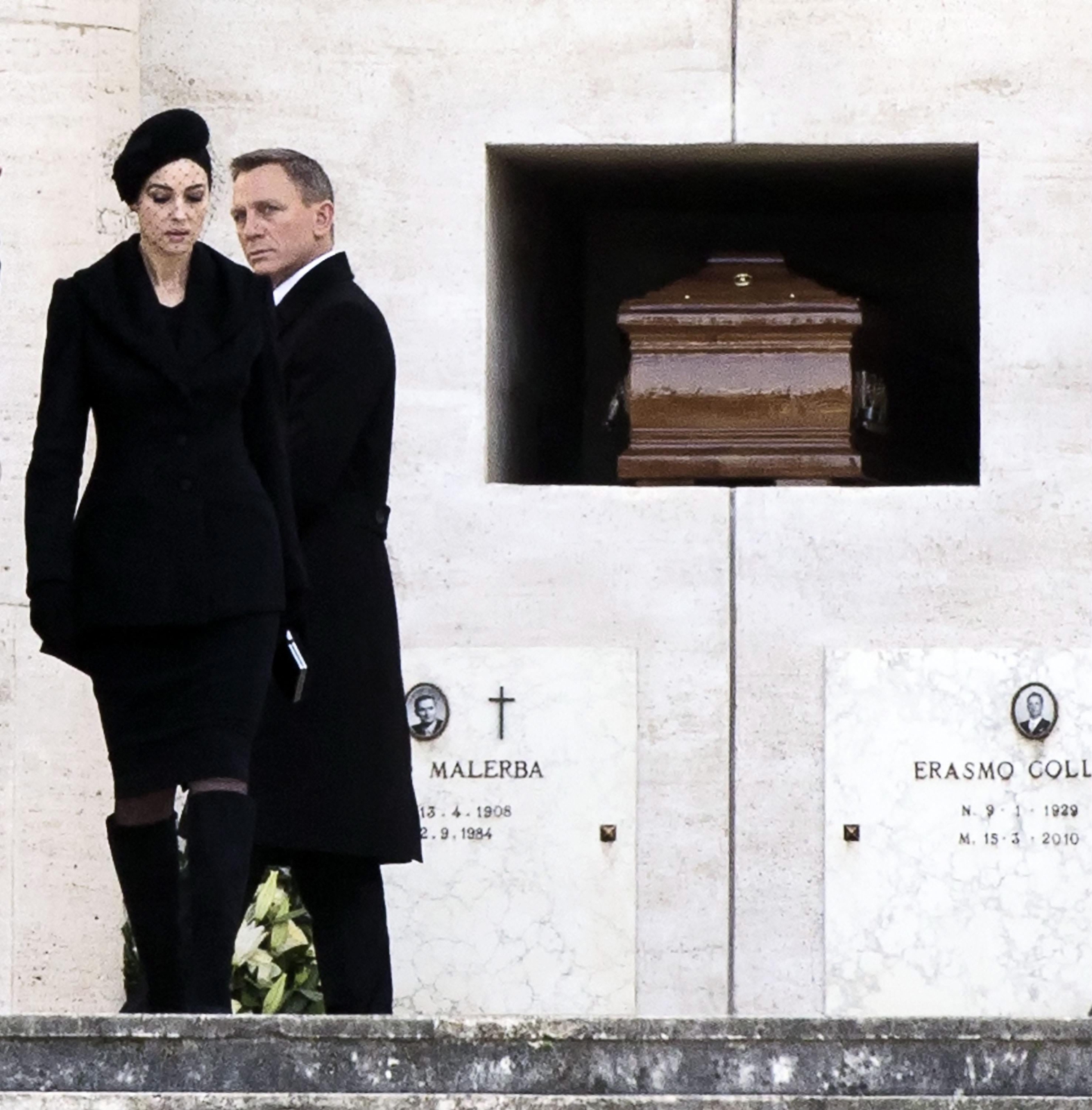 Monica Bellucci i Daniel Craig na planie