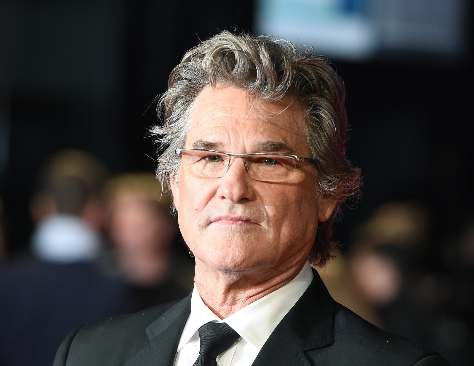 Kurt Russell na premierze w Londynie