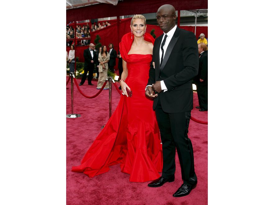 Heidi Klum i Seal na czerwonym dywanie