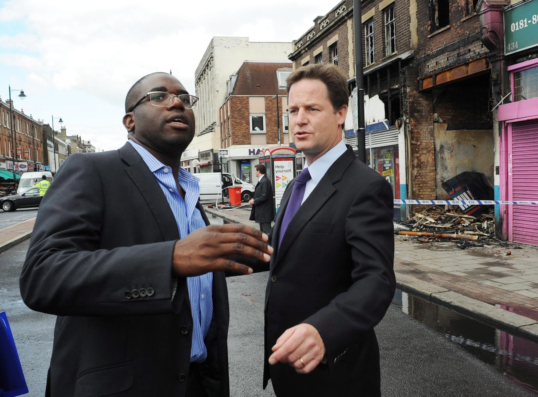 Wicepremier Nick Clegg w Tottenham