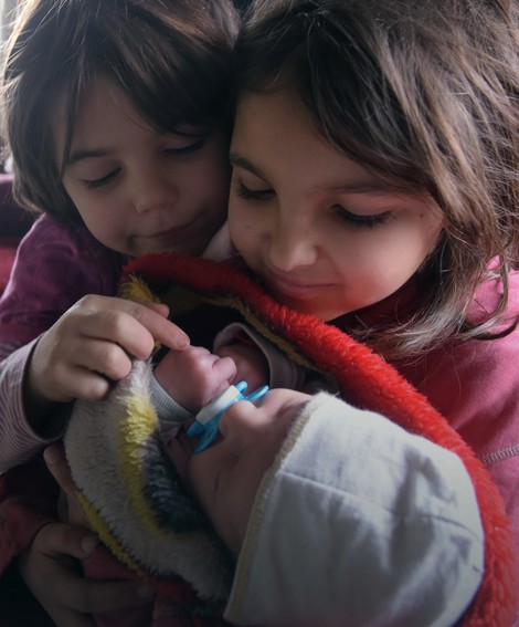 Adrijana, Jovana i beba Ana 