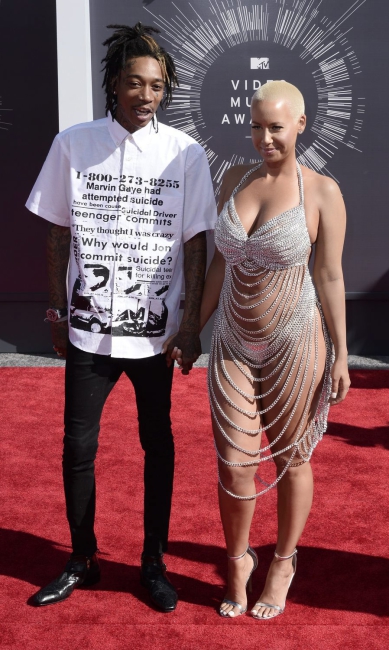 Amber Rose i Wiz Khalifa na gali MTV Video Music Awards 2014