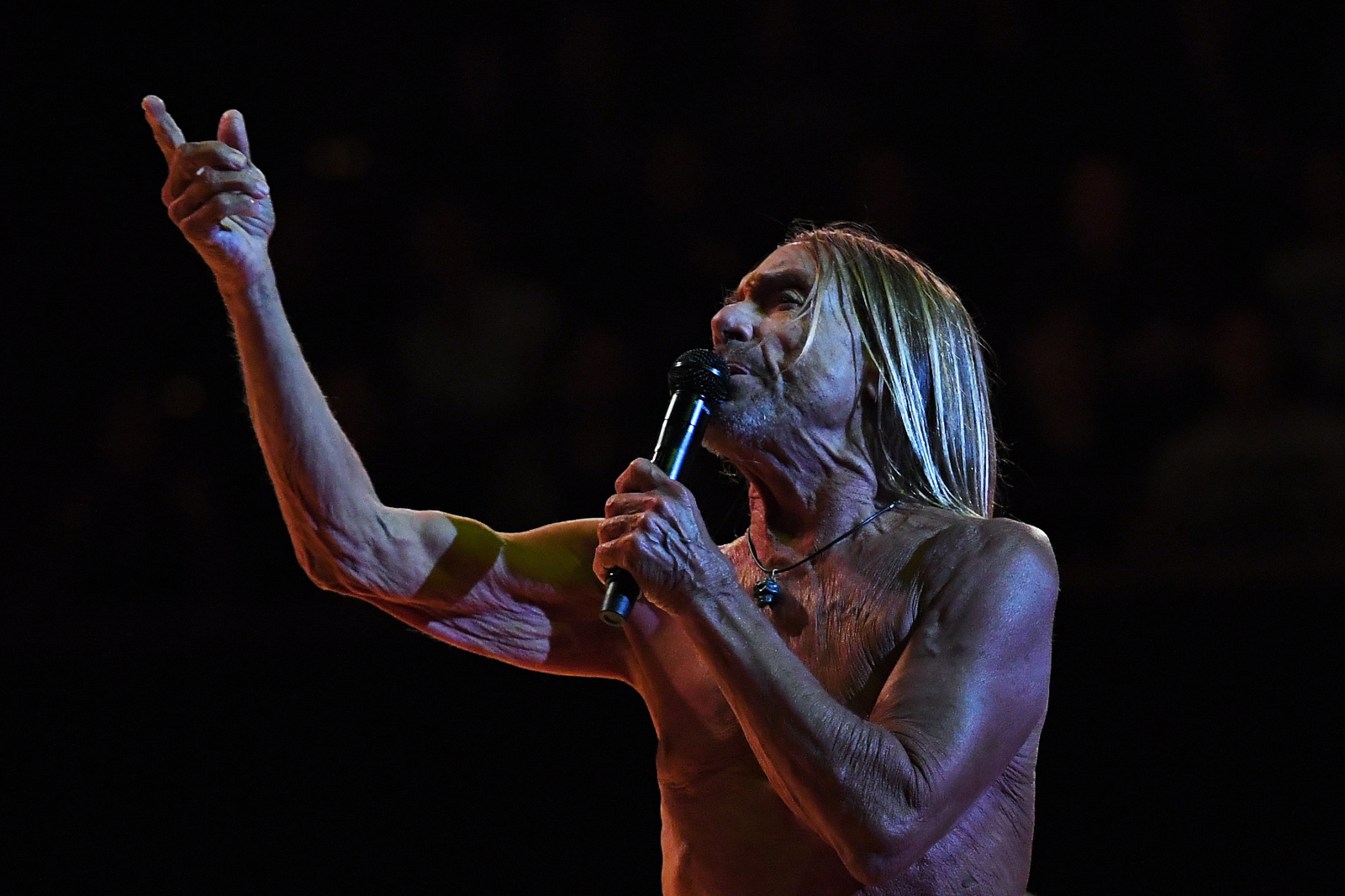 Iggy Pop podczas koncertu w Sydney, 15 kwietnia 2019 roku
