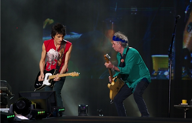 The Rolling Stones podczas koncertu w Hyde Parku
