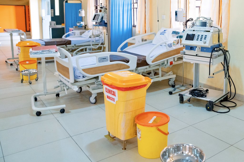 A recently acquired ventilator pictured in one of the Delta State Isolation Centres in Asaba (Twitter/Delta State Giovernment)