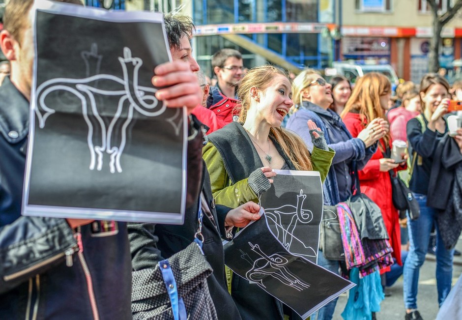 Manifestacje przeciwko ustawie antyaborcyjnej w Warszawie