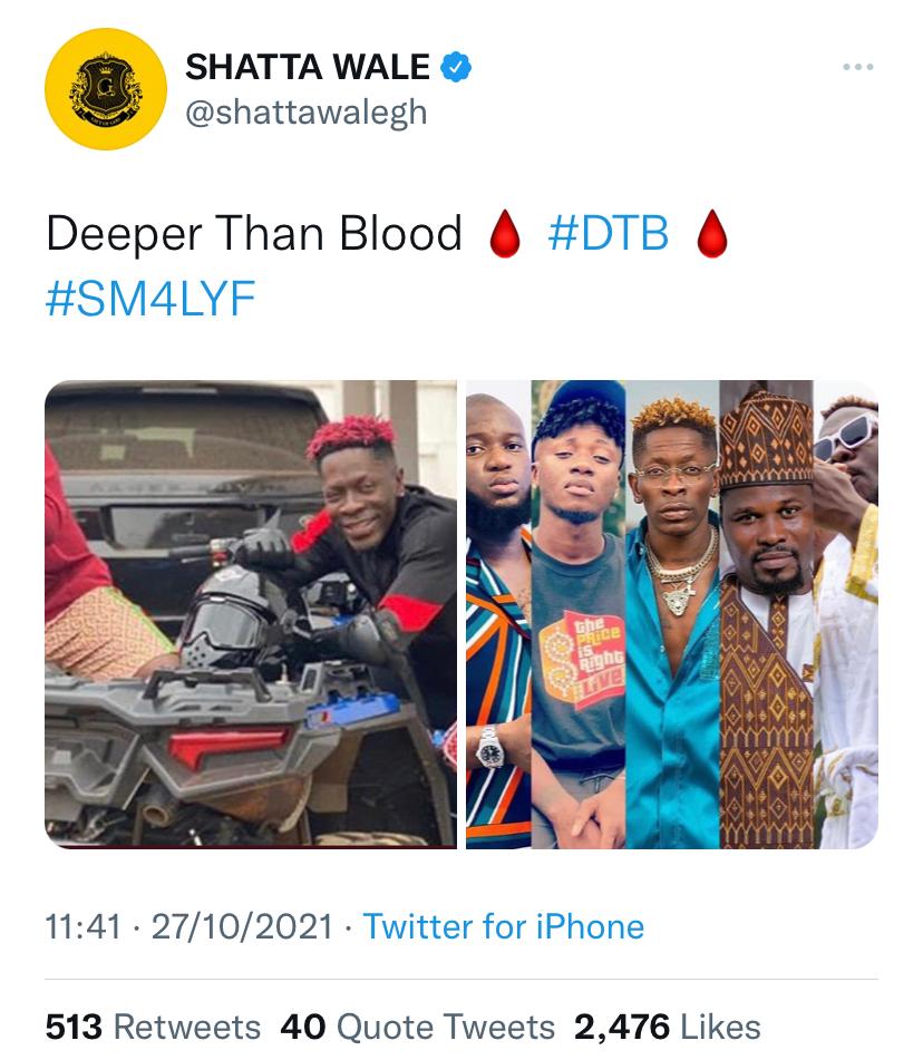 'Deeper than blood' - Shatta Wale and Medikal break silence after prison release