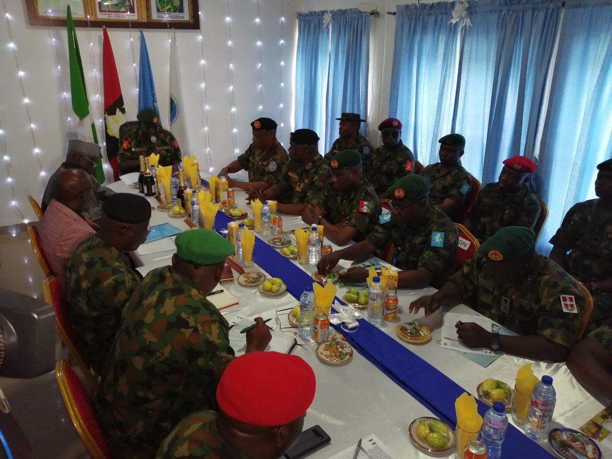 Chief of Army Staff, Lt-Gen. Tukur Buratai has inaugurated a five man Board of Trustees of the Martin Luther Agwai International Leadership and Peacekeeping Centre [Twitter/@HQNigerianArmy]