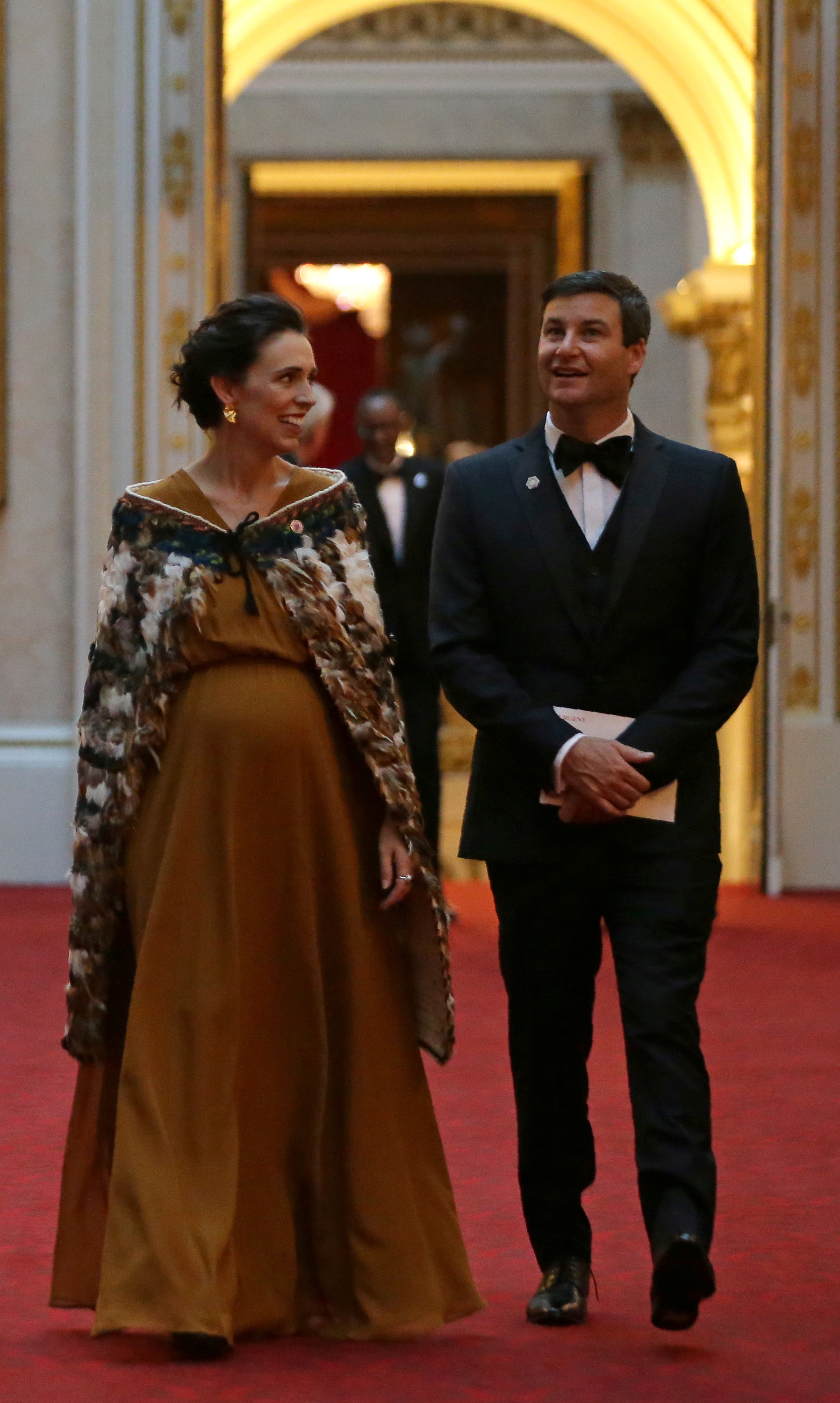 Pani premier Jacinda Ardern na kolacji szefów rządów Wspólnoty Narodów w Pałacu Buckingham, Londyn, kwiecień 2018 r. 