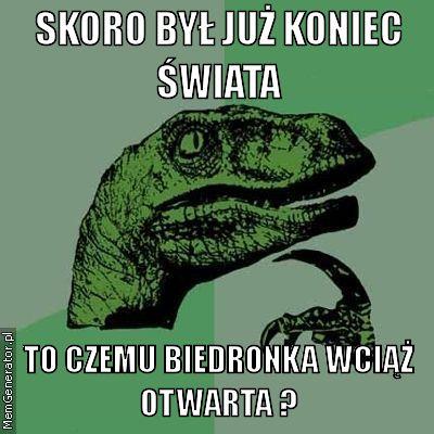 biedronka koniec świata memgen