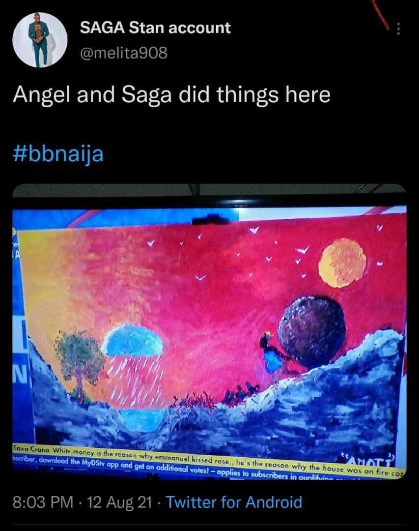 BBNaija Angel's Twitter reactions [Twitter]