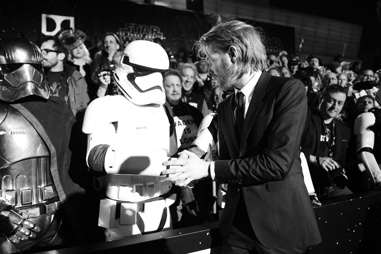 Domhnall Gleeson na premierze
