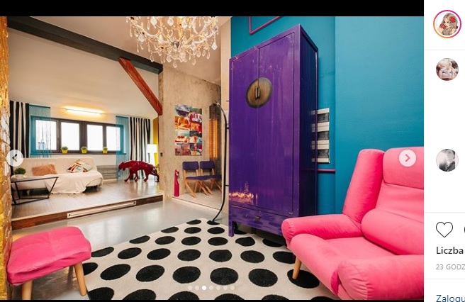 – Mieszkanie nazywa się Eclectic Queen Loft – mówi