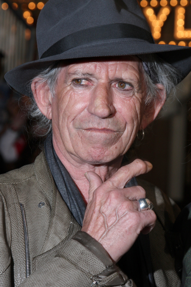 8. Keith Richards – 185 milionów funtów