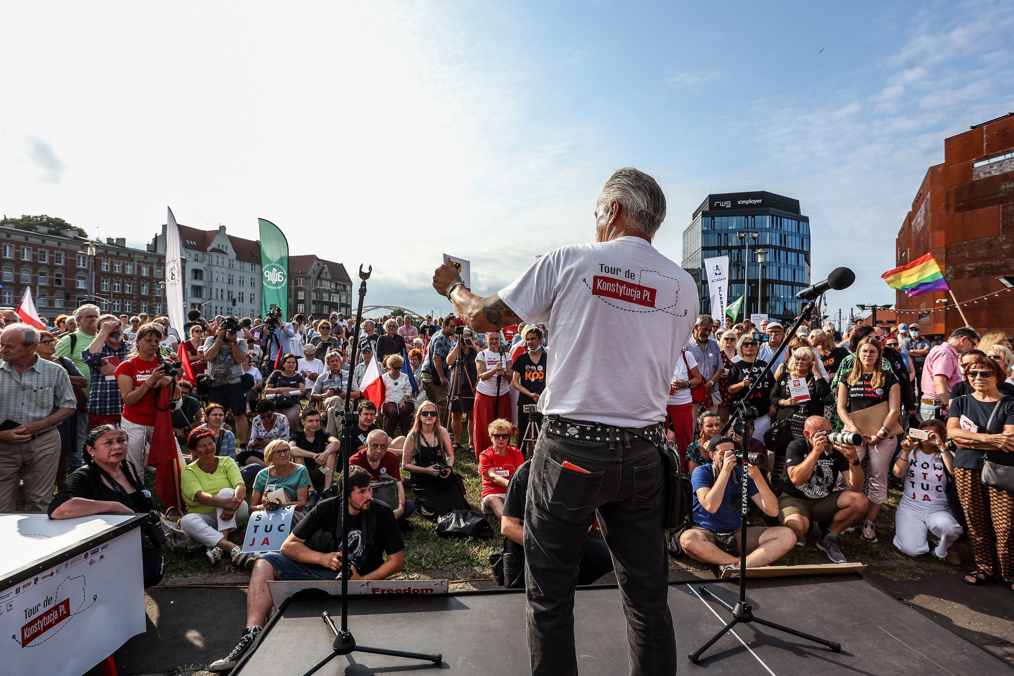 Piknik obywatelski Tour de Konstytucja, Gdańsk, plac Solidarności, lipiec 2021 r