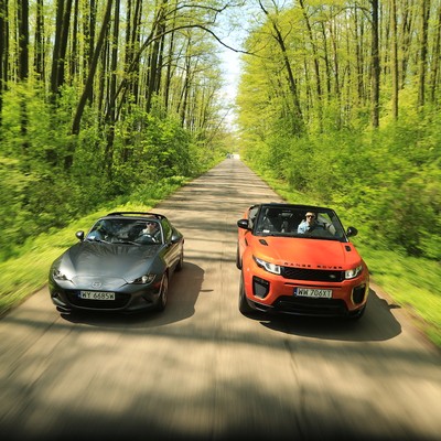 Mazda MX-5 RF oraz Range Rover Evoque Cabrio - kabriolety nie z tej planety