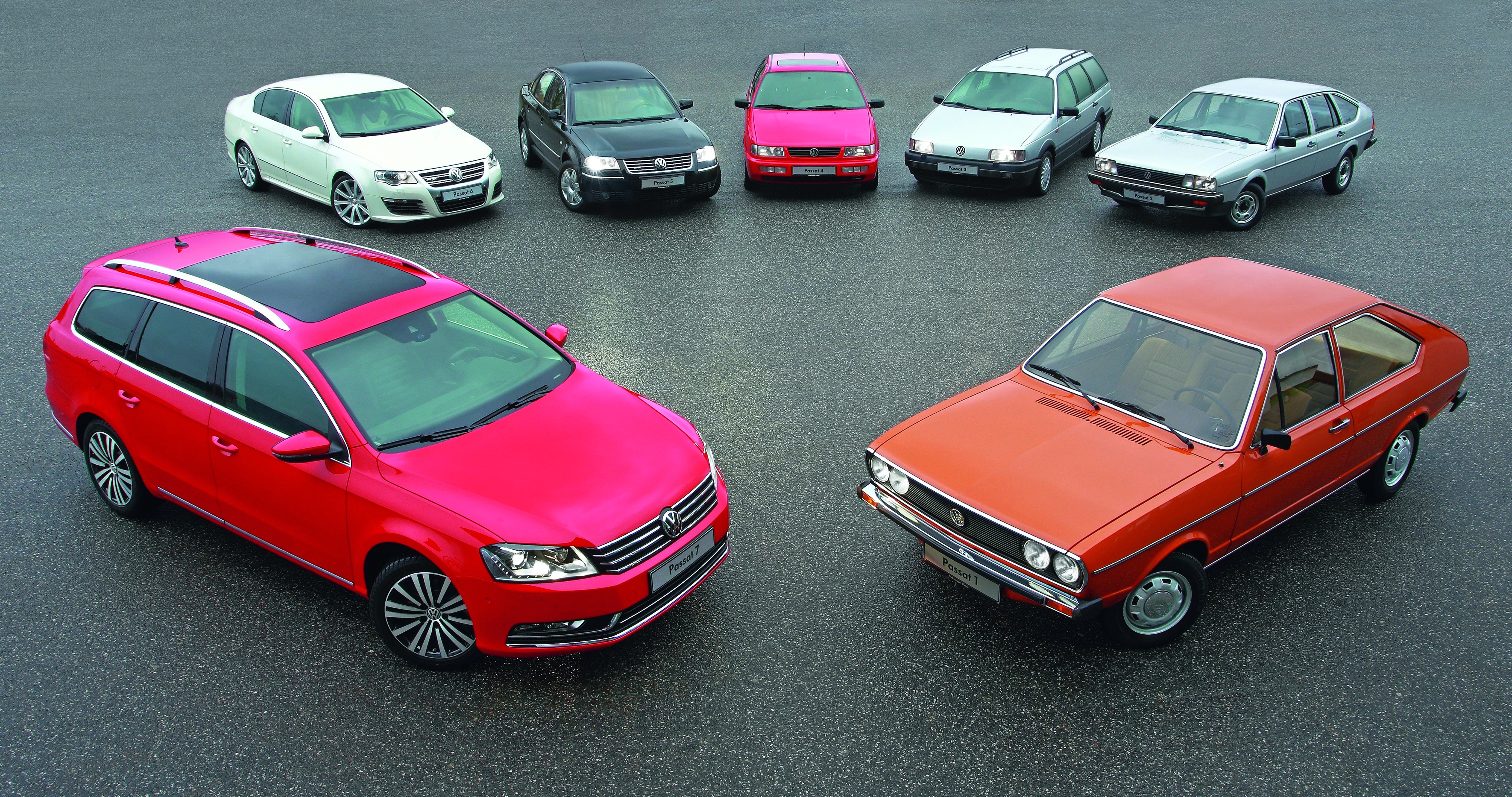 Siedem generacji vw passata