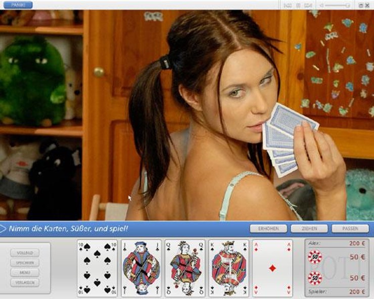 Strip poker babes video 5