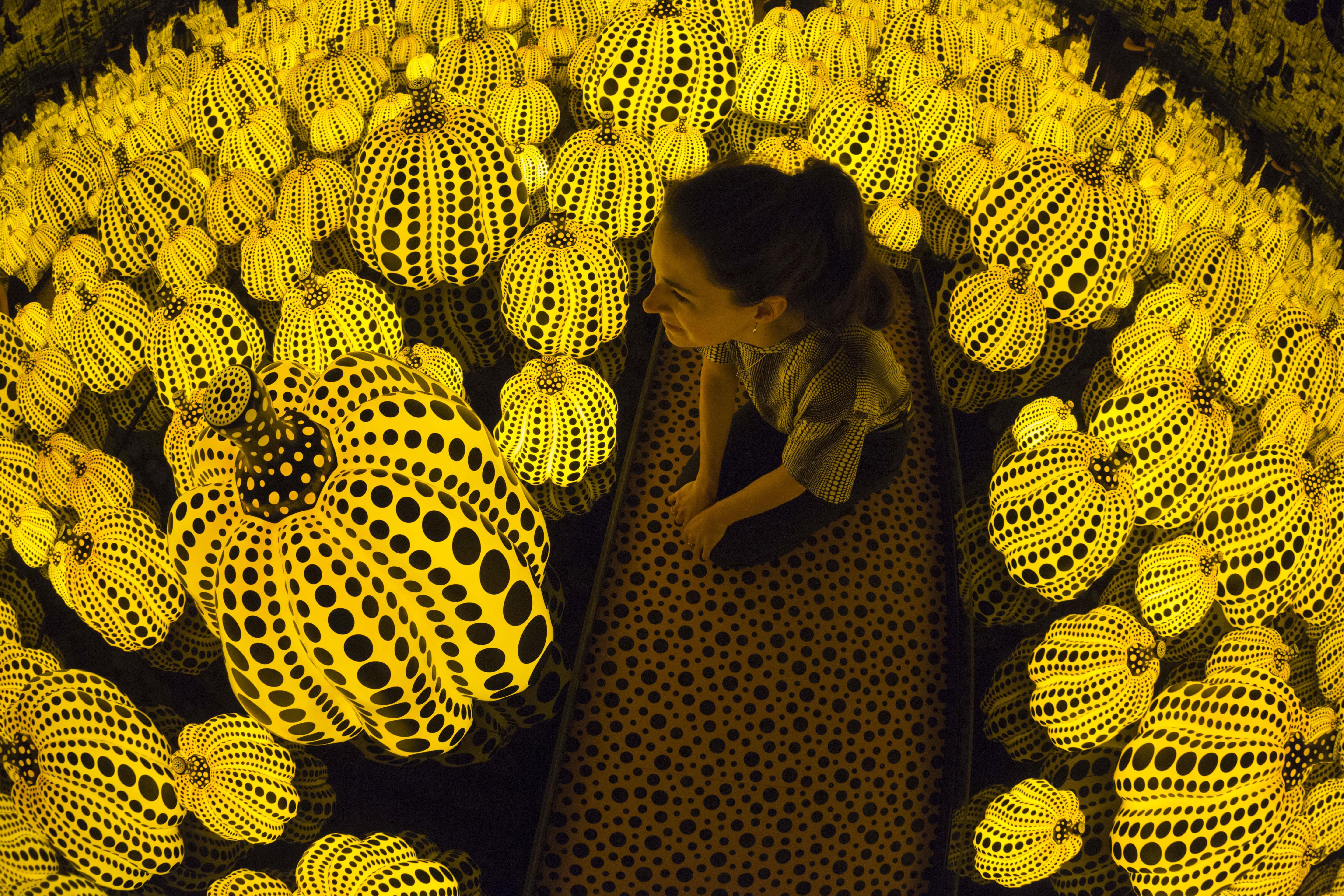 Yayoi Kusama Exhibition, Victoria Miro Gallery, London, UK