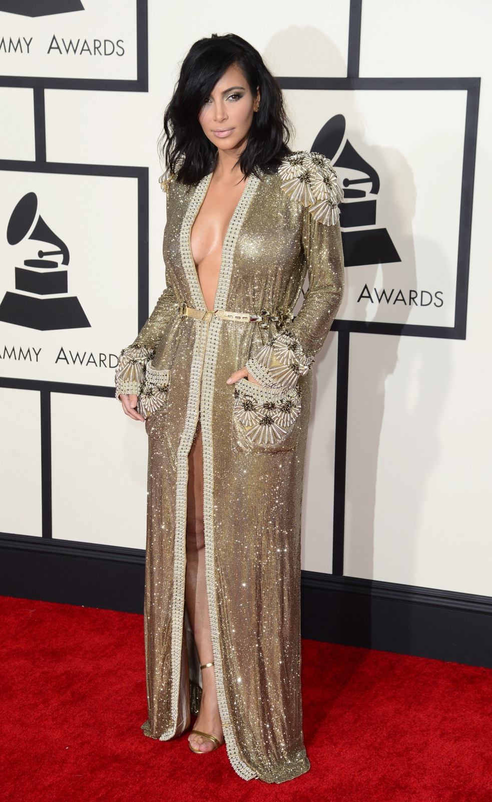 Im dziwniej tym głośniej? Gwiazdy na Grammy: Kim Kardashian