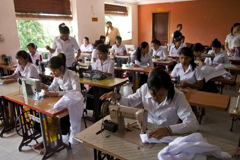 Kambodża szkolenie szycia