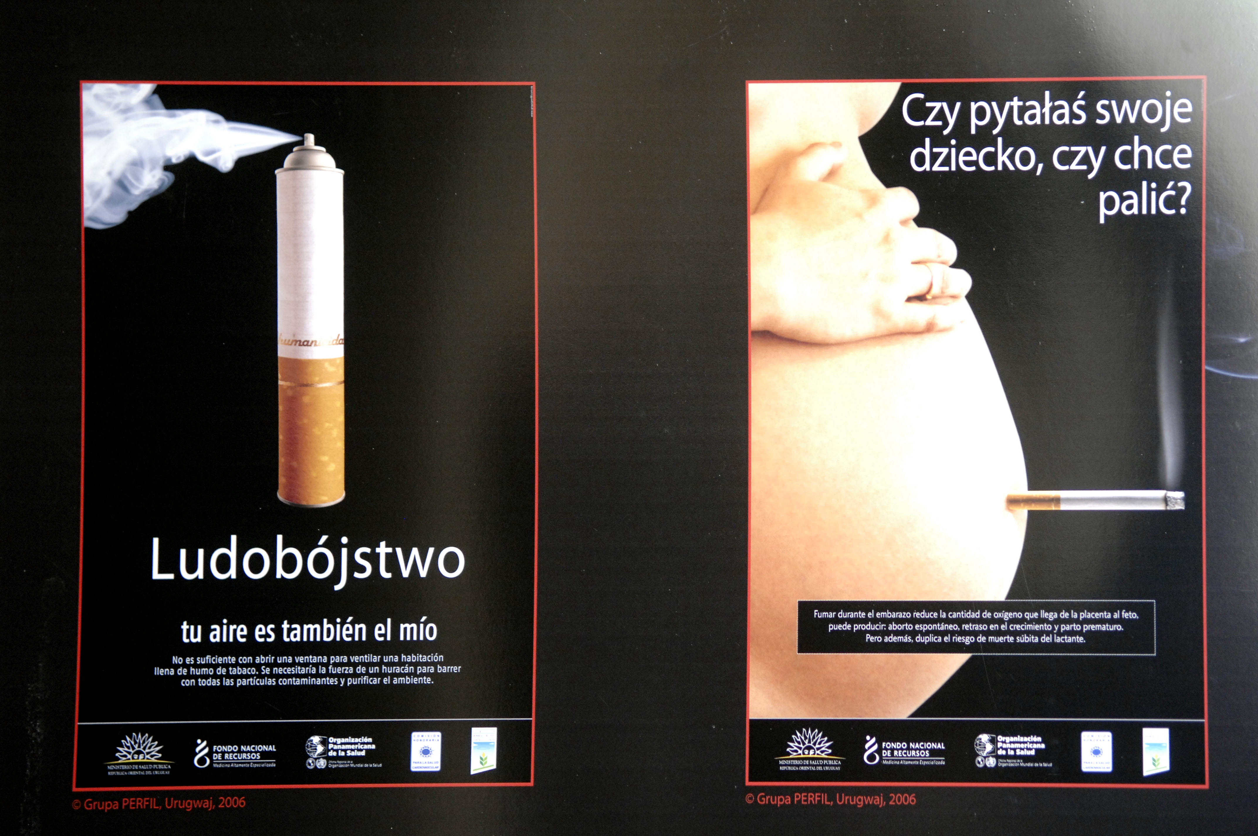 Z okazji Światowego Dnia Bez Tytoniu ministerstwo zdrowia zorganizowało wystawę grafik, jakie w różnych krajach straszą z paczek papierosów
